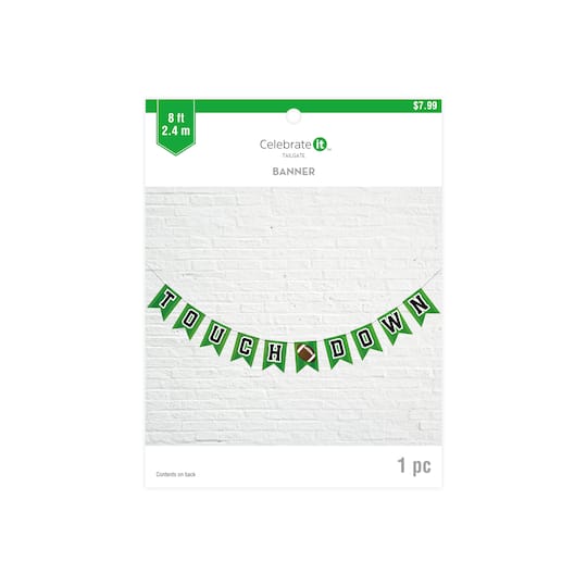 8ft. Touchdown Paper Banner by Celebrate It™